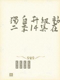 独自升级动漫第二季14集在线观看