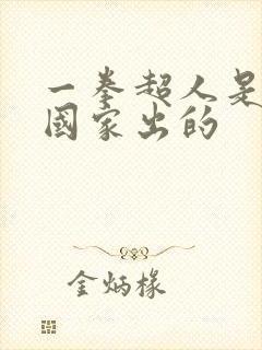 一拳超人是哪个国家出的