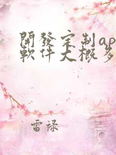 开发定制app软件大概多少钱