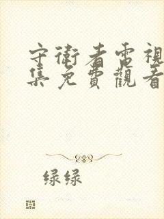 守卫者电视剧全集免费观看高清