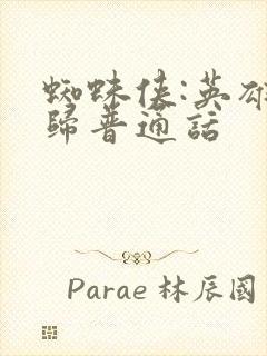 蜘蛛侠:英雄无归普通话