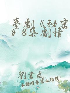 台剧《秘密关系》8集剧情