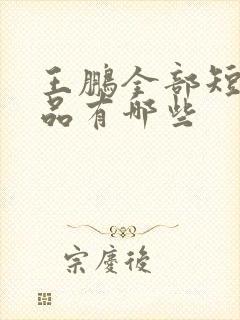 王鹏全部短剧作品有哪些