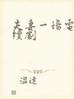 夫妻一场电视连续剧