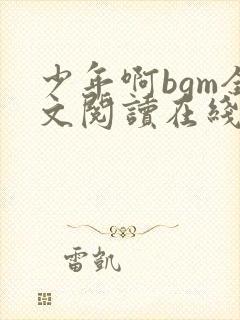 少年啊bgm全文阅读在线