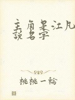 主角是江凡的小说名字