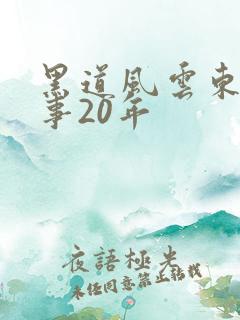 黑道风云东北往事20年