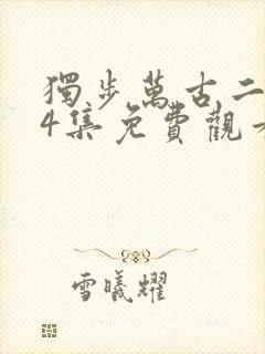 独步万古二季24集免费观看