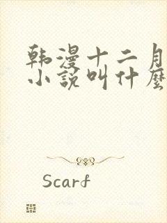 韩漫十二月原著小说叫什么