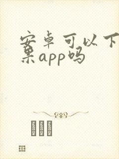 安卓可以下载苹果app吗