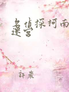 名侦探柯南十字迷宫