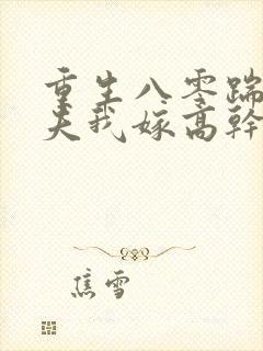 重生八零踹开渣夫我嫁高干