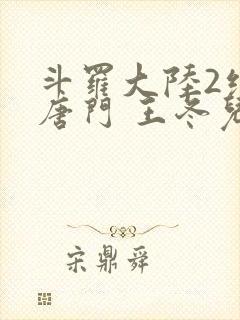 斗罗大陆2绝世唐门 王冬儿