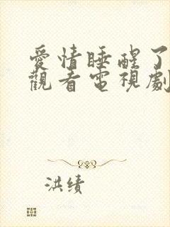 爱情睡醒了免费观看电视剧