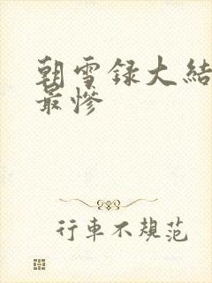 朝雪录大结局谁最惨