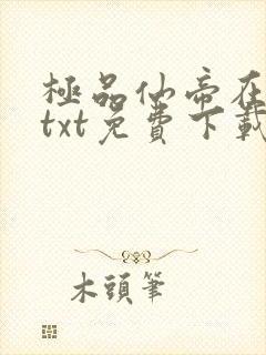 极品仙帝在花都txt免费下载