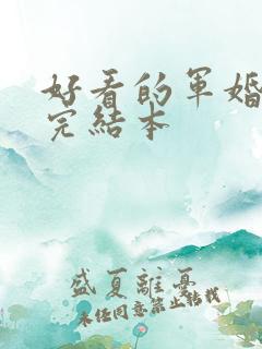好看的军婚小说完结本