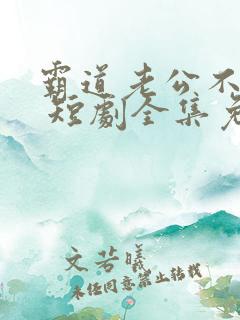 霸道老公不好惹 短剧全集免费观看