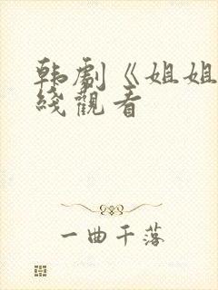 韩剧《姐姐》在线观看