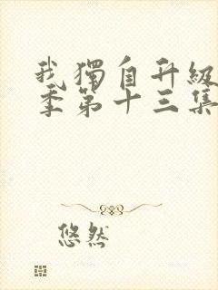 我独自升级第二季第十三集