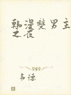 韩漫双男主海边之夜