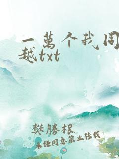 一万个我同时穿越txt