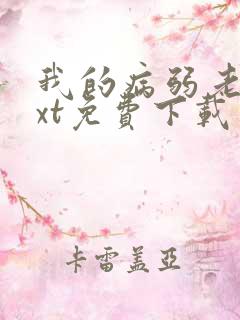 我的病弱老婆txt免费下载