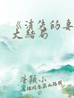 《消失的妻子》大结局