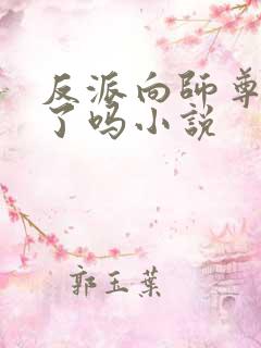 反派向师尊撒娇了吗小说