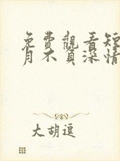 免费观看短剧岁月不负深情