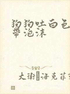 狗狗吐白色粘液带泡沫