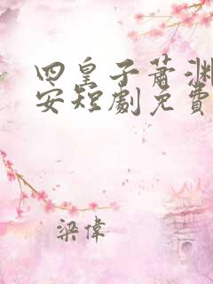 四皇子萧渊沈安安短剧免费观看