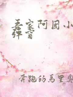 吾家阿囡小说无弹窗