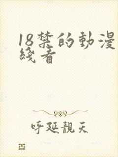 18禁的动漫在线看