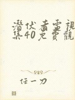 潜伏者电视剧全集40免费观看