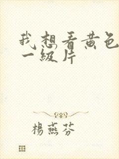 我想看黄色高清一级片