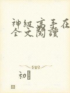 神级高手在都市全文阅读