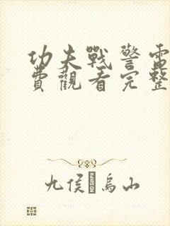 功夫战警电影免费观看完整版国语高清