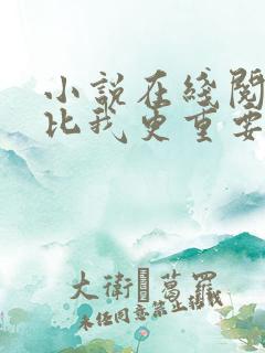 小说在线阅读你比我更重要