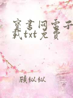 宝书网电子书下载txt免费