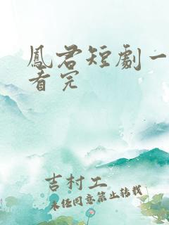 凤君短剧一口气看完