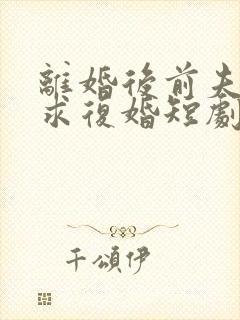 离婚后前夫哭着求复婚短剧演员表