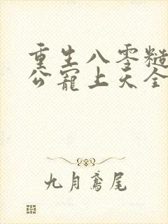 重生八零糙汉老公宠上天全文阅读