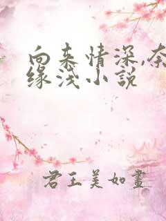 向来情深,奈何缘浅小说