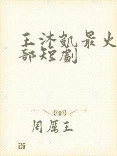 王沐凯最火的5部短剧