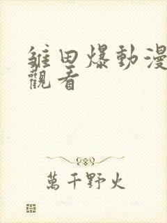 雏田爆动漫在线观看