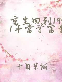 重生回到1991年当首富李民洋