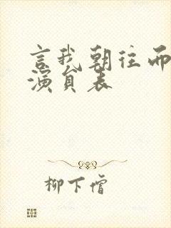 言我朝往而暮来演员表