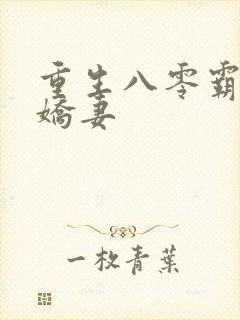 重生八零霸爱俏娇妻