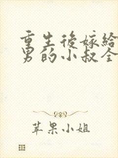 重生后嫁给了渣男的小叔全文下载